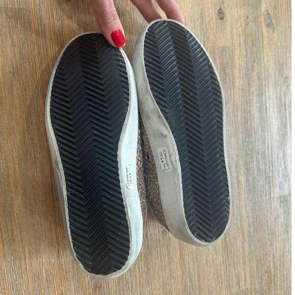 AUTHENTIC Golden Goose GGDB Super-Star Private EDT Pink Glitter Sneakers EU 35 - Picture 11 of 14